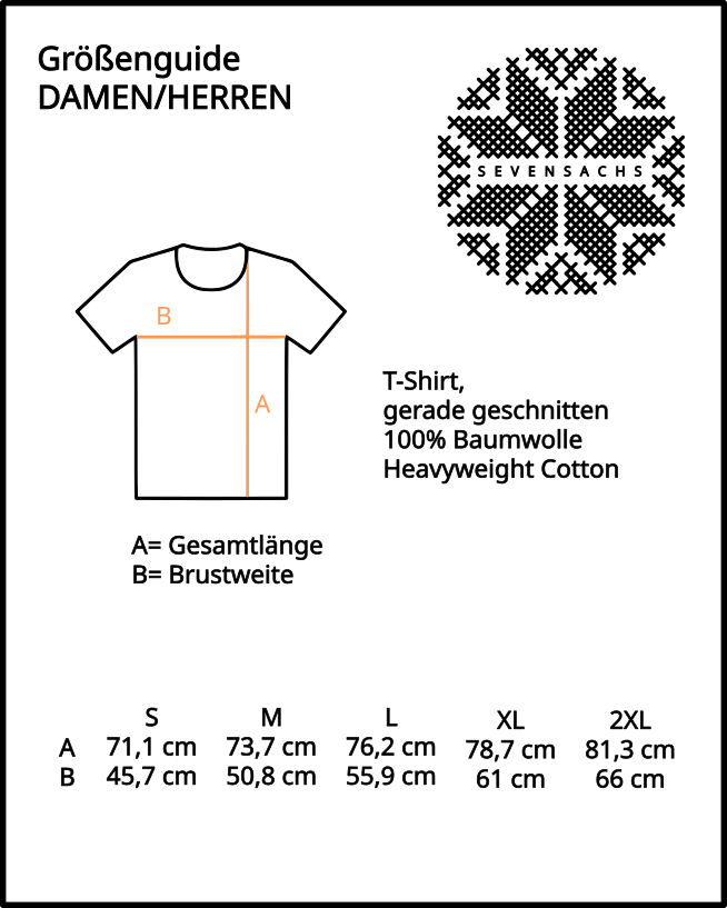 T-Shirt "BROSTBURCH" schwarz frontprint DAMEN/HERREN